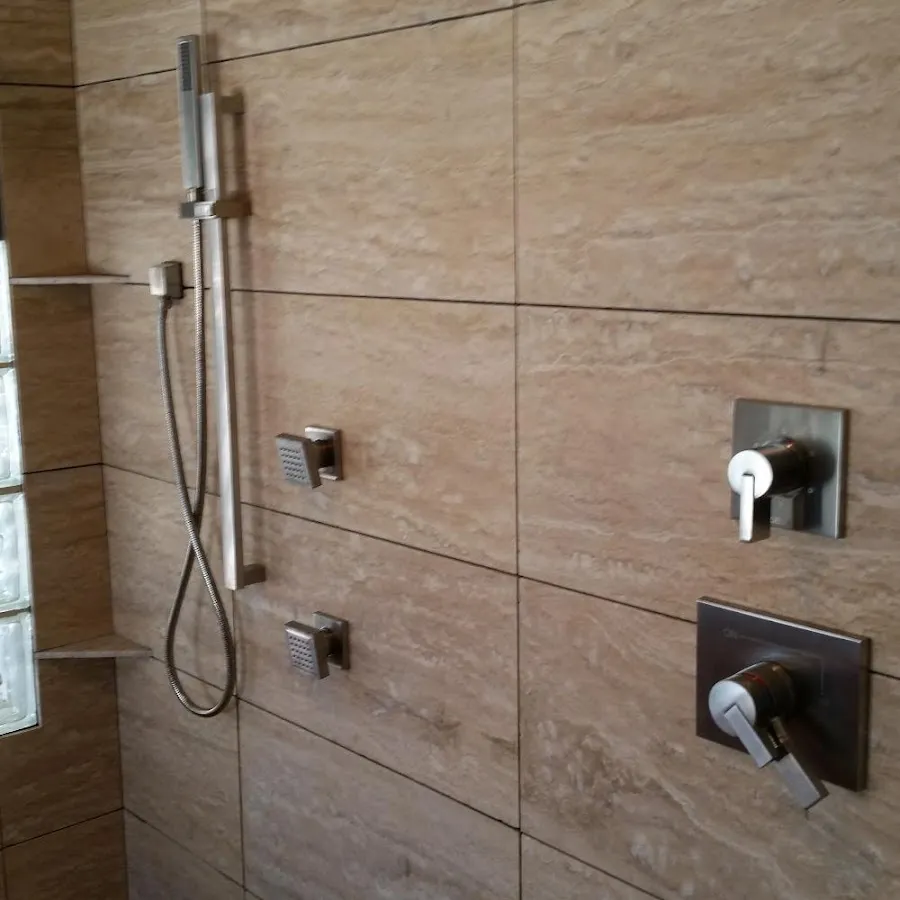 Shower fixture installation for Water Heater Replacement in Brevard